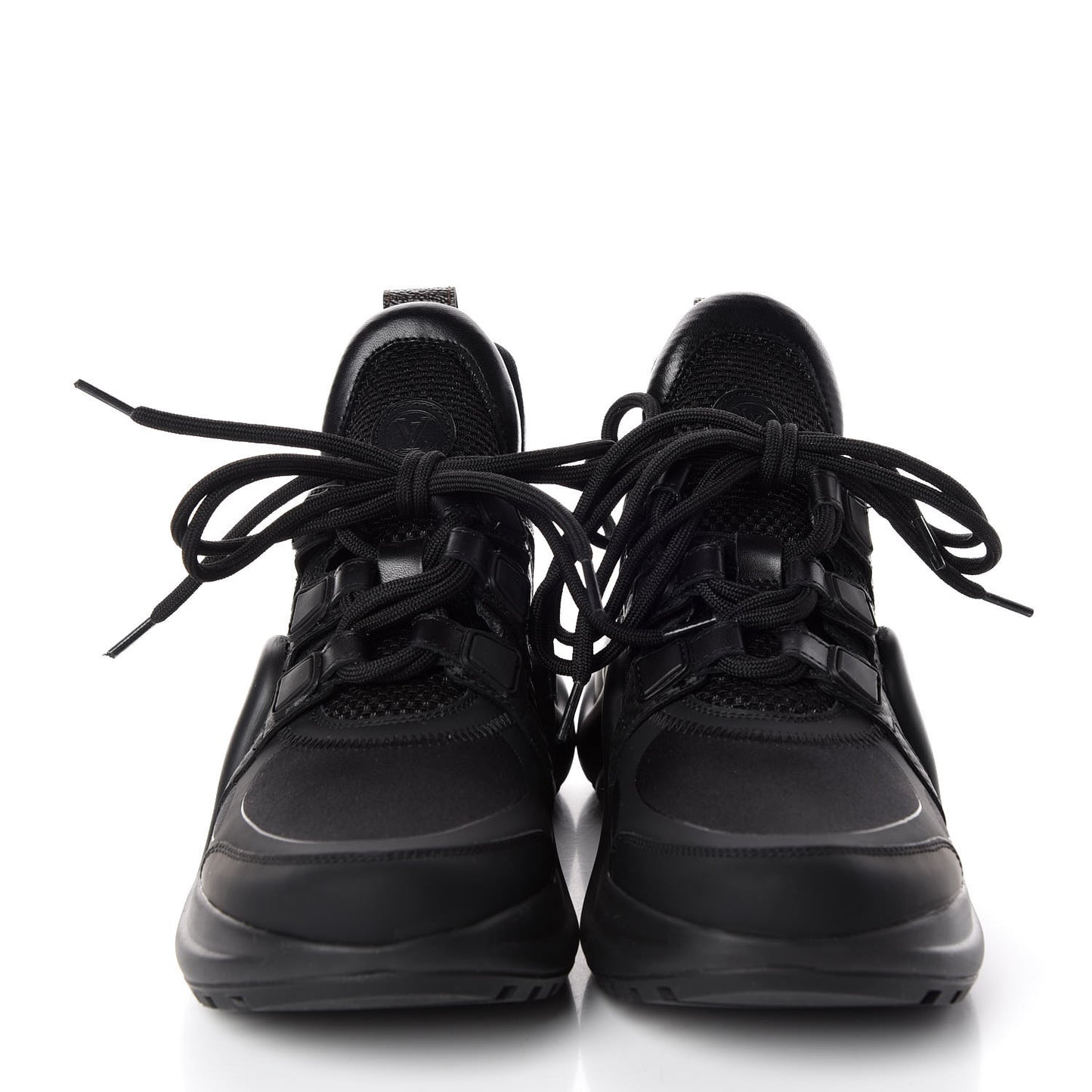 Calfskin Technical Nylon LV Archlight Sneakers 34.5 Black