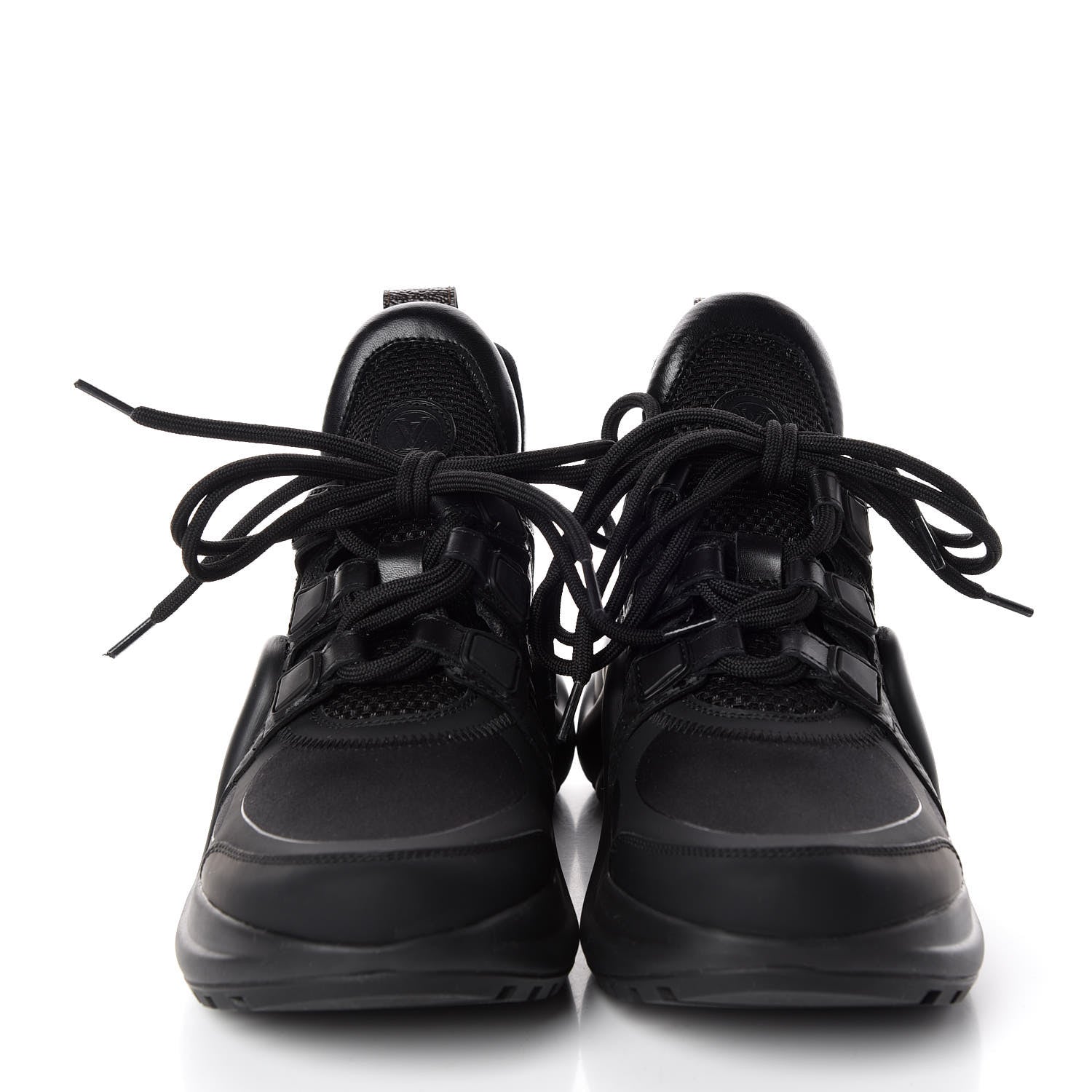 Louis Vuitton Calfskin Technical Nylon LV Archlight Sneakers 34.5 Black 2 of 8