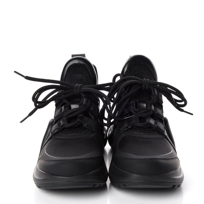 Louis Vuitton Calfskin Technical Nylon LV Archlight Sneakers 34.5 Black 2 of 8
