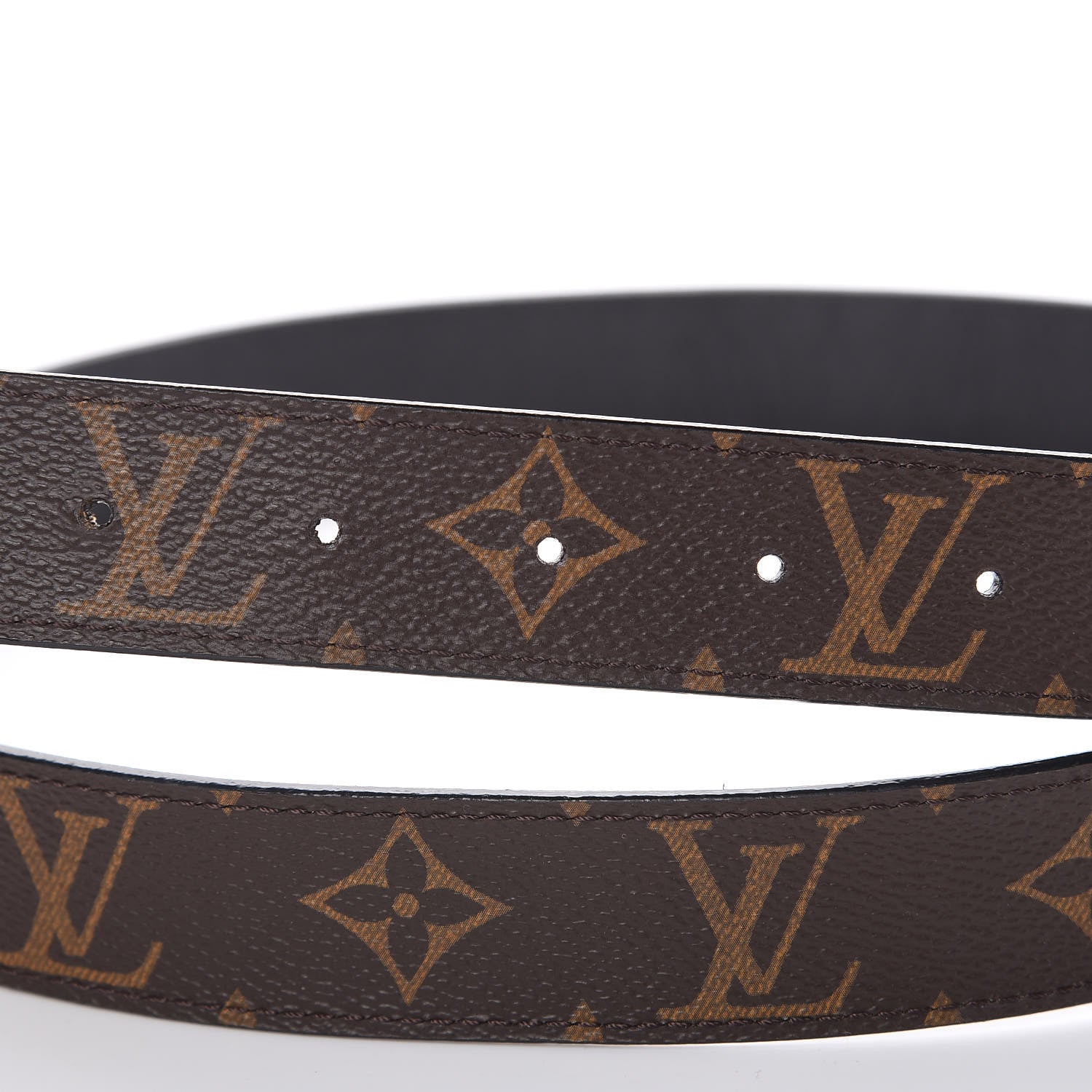 Louis Vuitton Calfskin Monogram 30mm LV Initiales Reversible Belt 85 34 Black 7 of 7