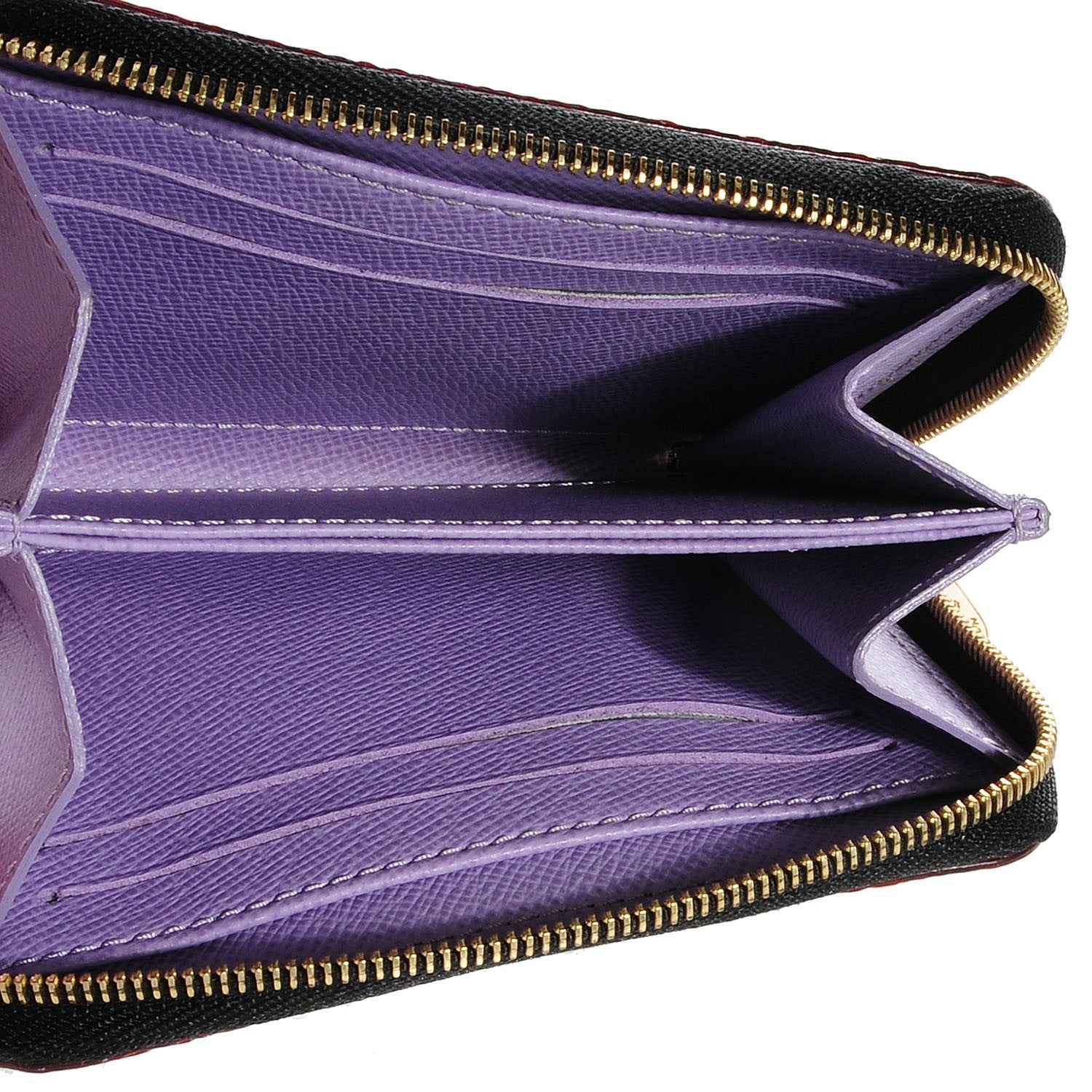 Louis Vuitton Monogram Multicolor Zippy Coin Purse Black Violet 5 of 7