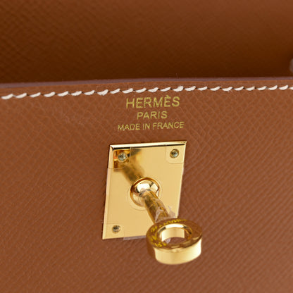 Hermes Epsom Kelly Sellier 25 Gold 6 of 12