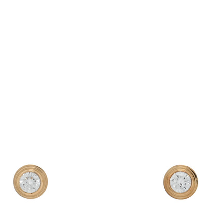 Cartier 18K Yellow Gold Diamond D'Amour Earrings 1 of 4