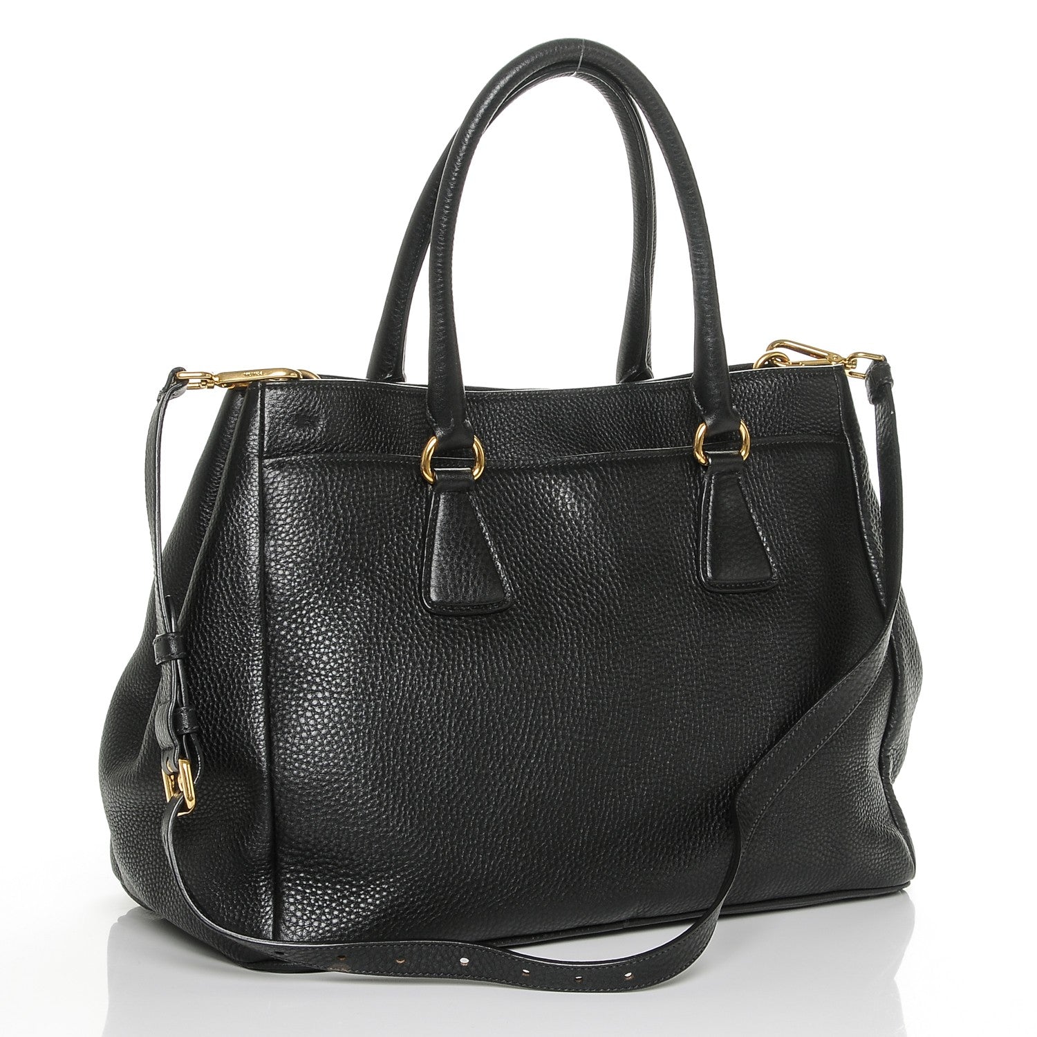 Prada Vitello Daino Tote Nero Black 3 of 21