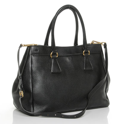 Prada Vitello Daino Tote Nero Black 3 of 21