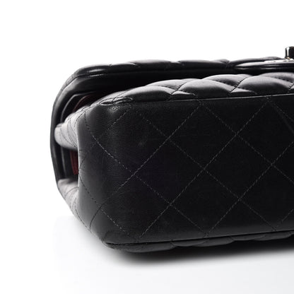 Chanel Lambskin Quilted Jumbo Double Flap Black 5 of 18