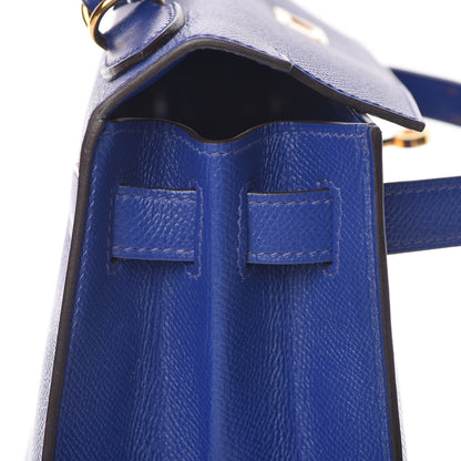 Hermes Epsom Kelly Sellier 28 Bleu Electrique 11 of 33