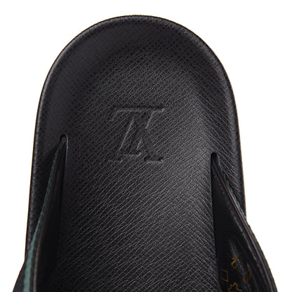 Louis Vuitton Taiga Mens Thong Sandals 10.5 Navy 6 of 8