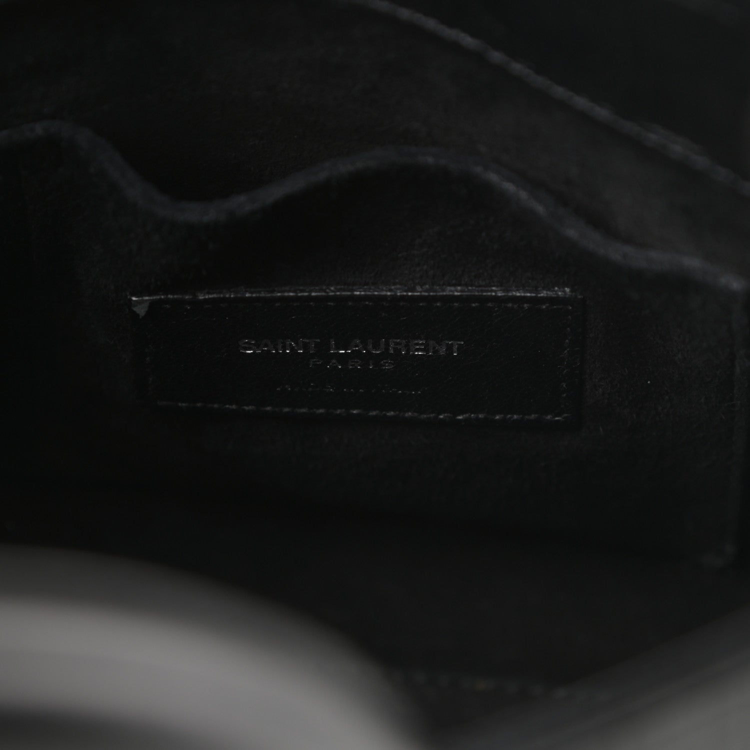 Saint Laurent Calfskin Crocodile Embossed Nano Sac De Jour Black 6 of 15