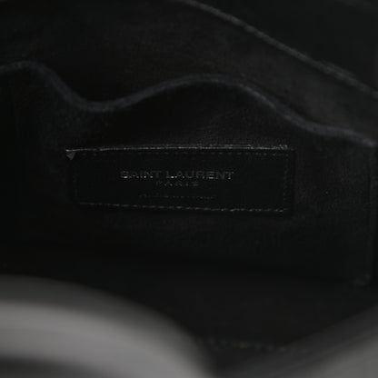 Saint Laurent Calfskin Crocodile Embossed Nano Sac De Jour Black 6 of 15