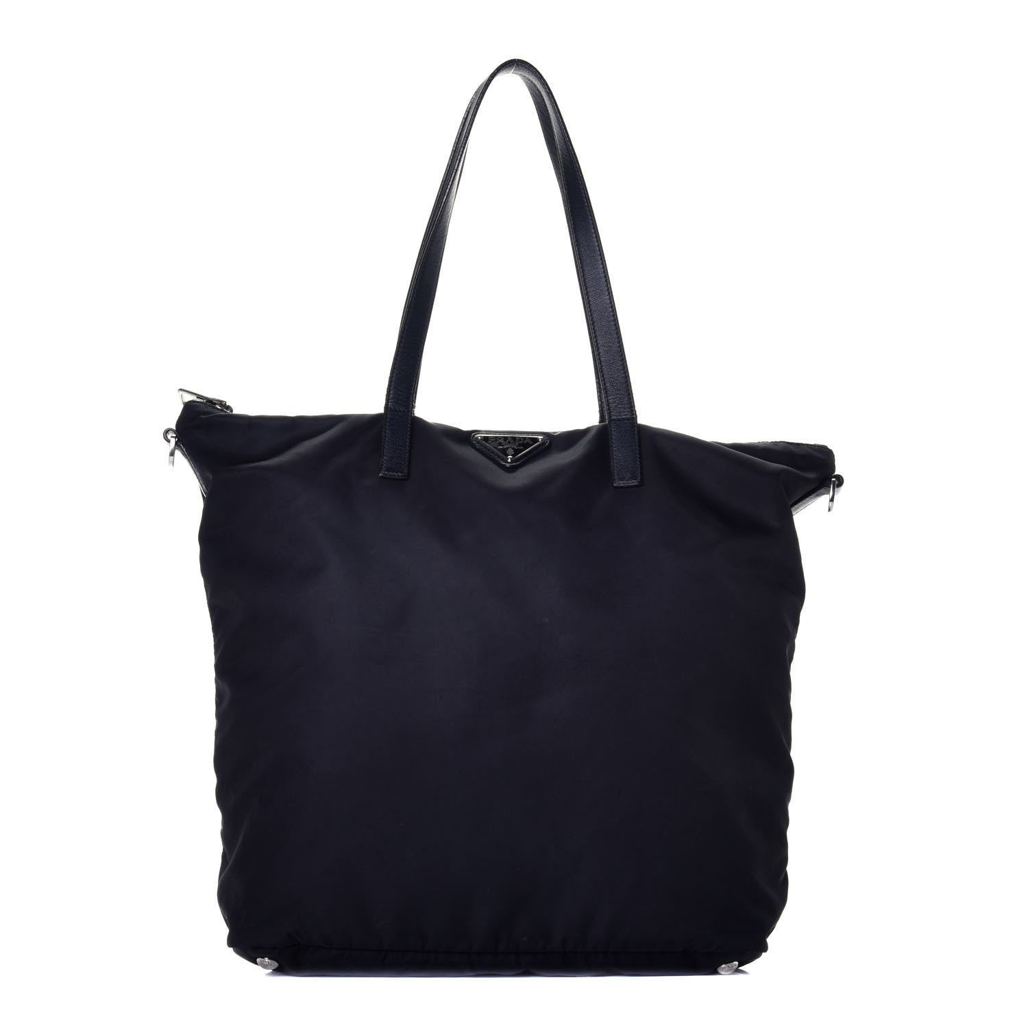 Prada Tessuto Nylon Saffiano Tote Black 1 of 8