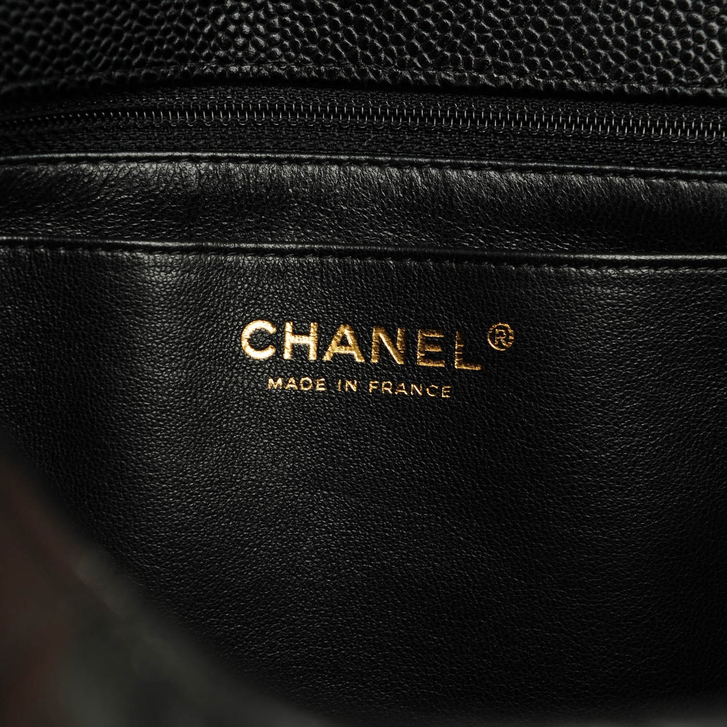 Caviar Quilted Jumbo Single Flap Black