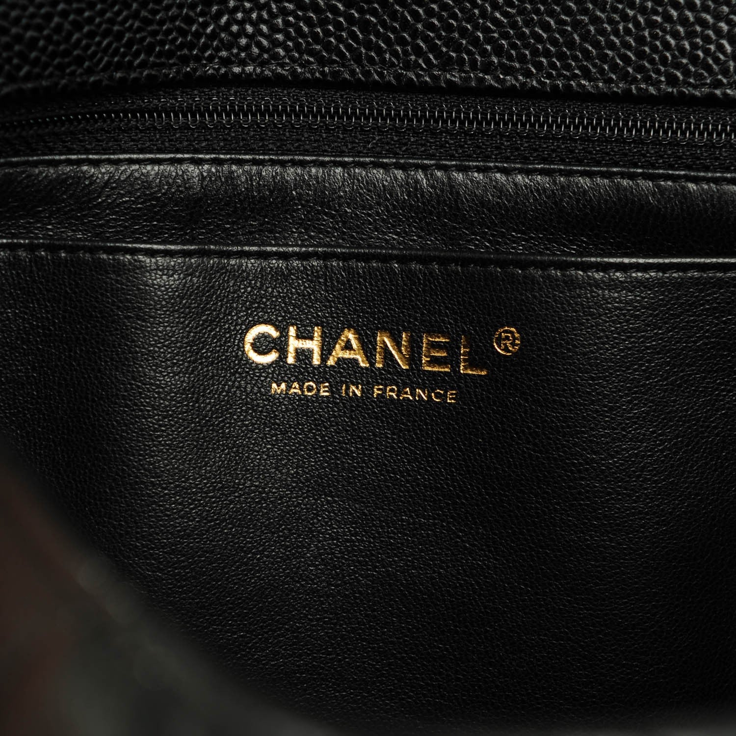 Chanel Caviar Quilted Jumbo Single Flap Black 7 of 8