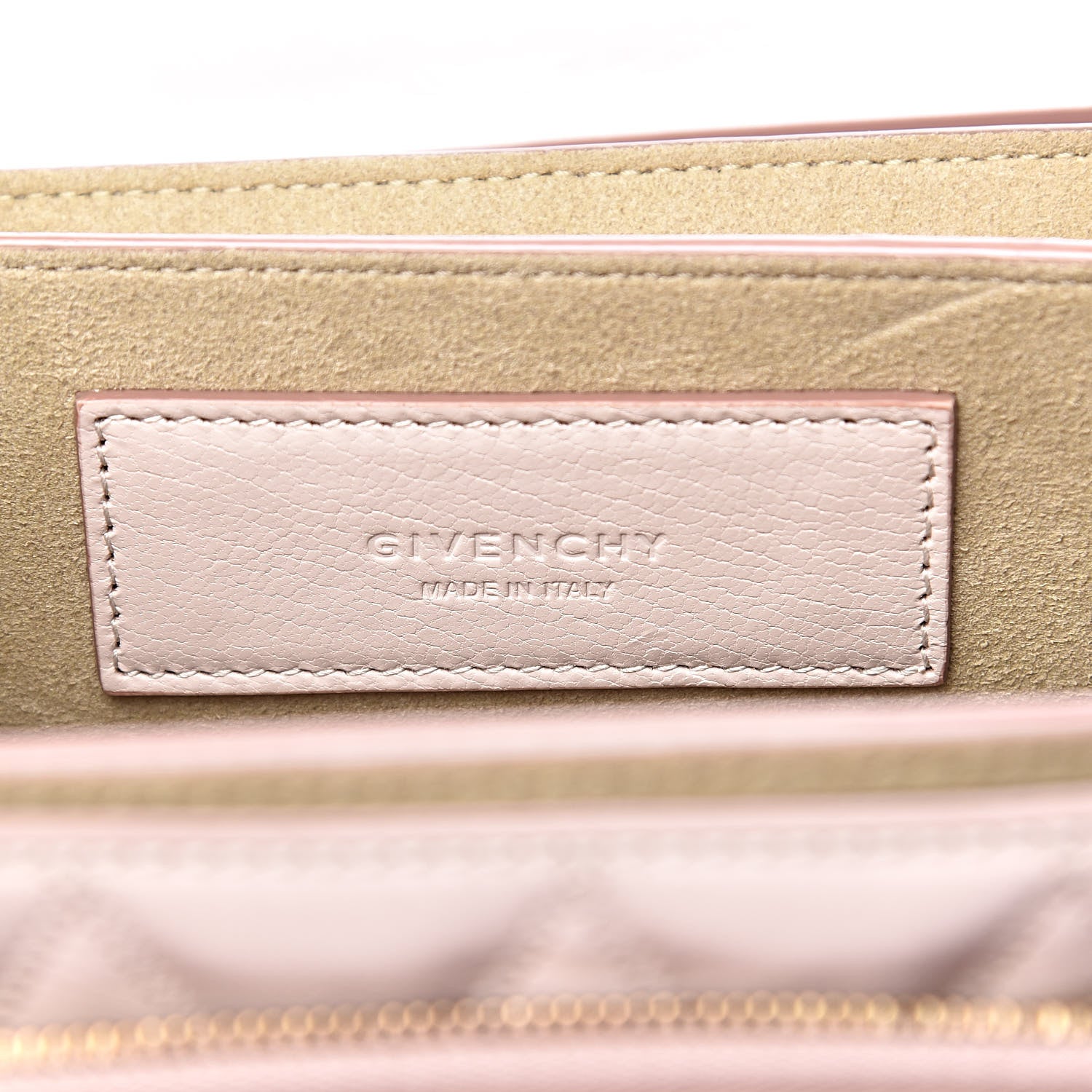 Givenchy Goatskin Quilted Small GV3 Shoulder Bag Natural 6 of 10