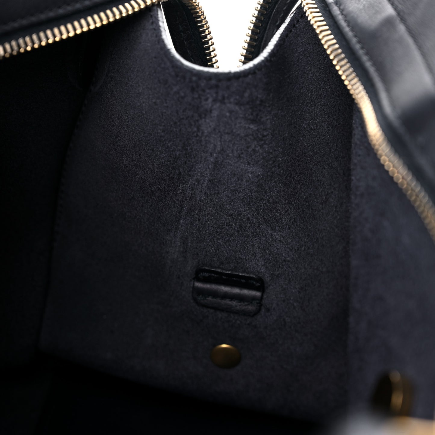 Calfskin Small Classic Y Cabas Navy Blue