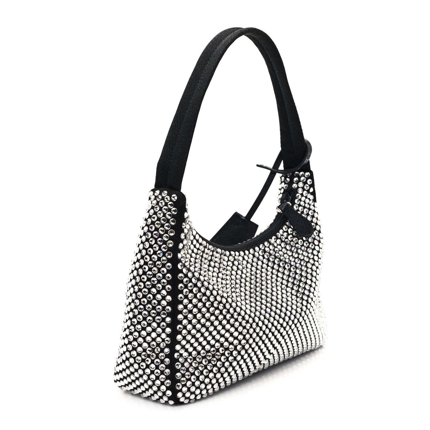 Satin Crystal Mini Re-Edition 2000 Bag Cristal
