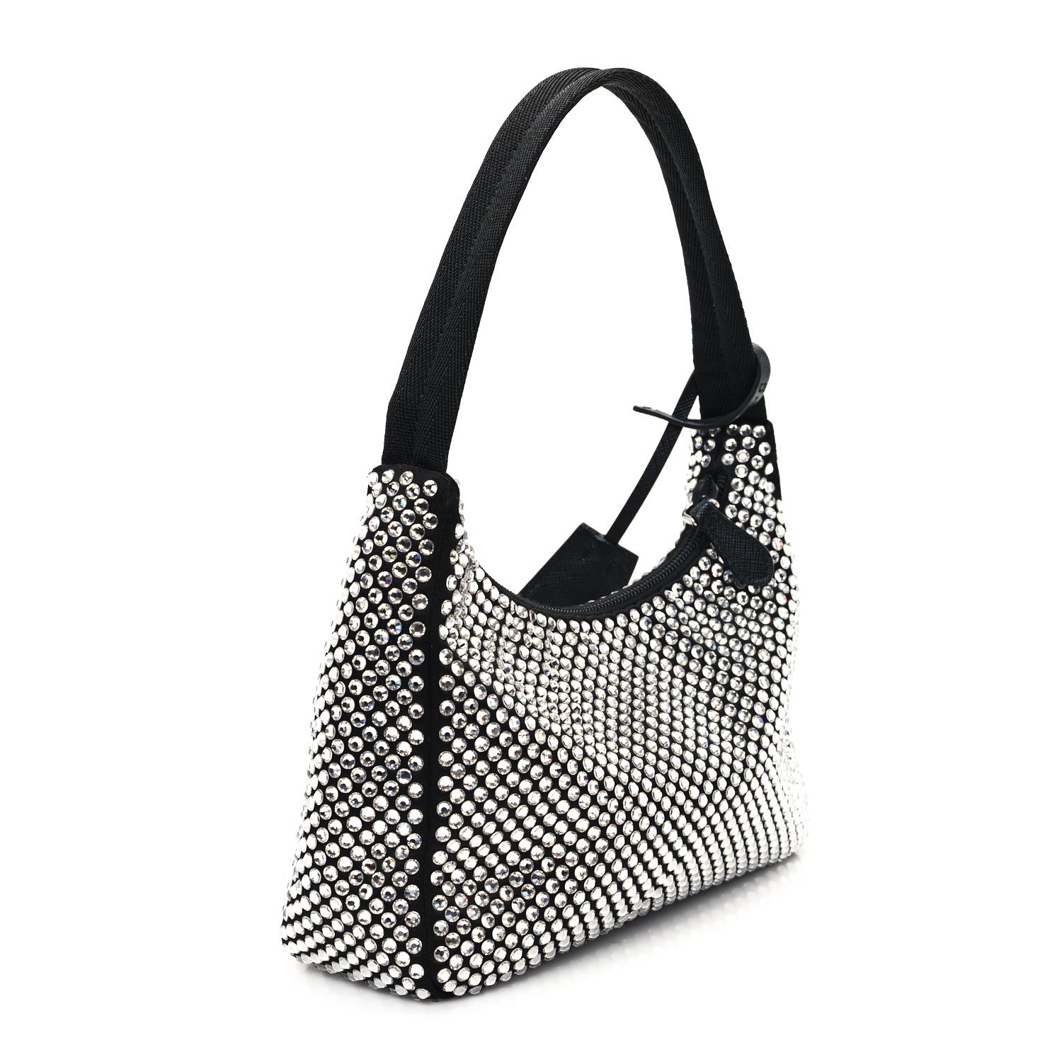 Prada Satin Crystal Mini Re-Edition 2000 Bag Cristal 3 of 9