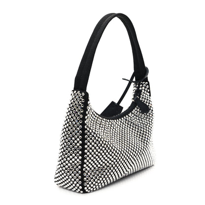 Prada Satin Crystal Mini Re-Edition 2000 Bag Cristal 3 of 9