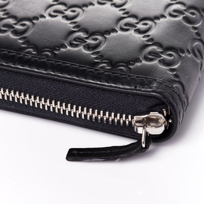 Gucci Guccissima Signature Web Zip Around Organizer Wallet Navy 12 of 12