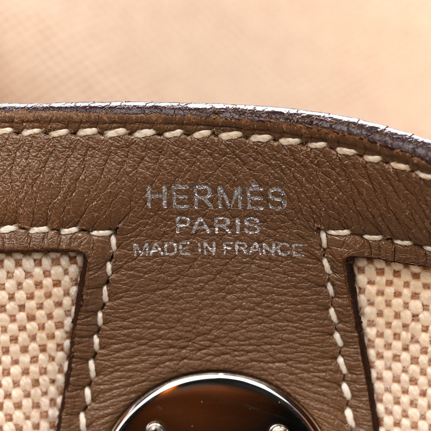Hermes Toile Swift Lindy 30 Ecru Etoupe 6 of 15