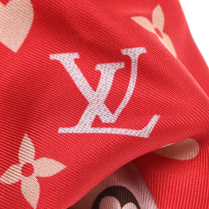 Louis Vuitton Silk Game On Chouchou Trop Chou Scrunchie Red 5 of 6