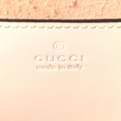 Gucci Calfskin Matelasse Diagonal Mini Interlocking G Heart Shoulder Bag Mystic White 6 of 10