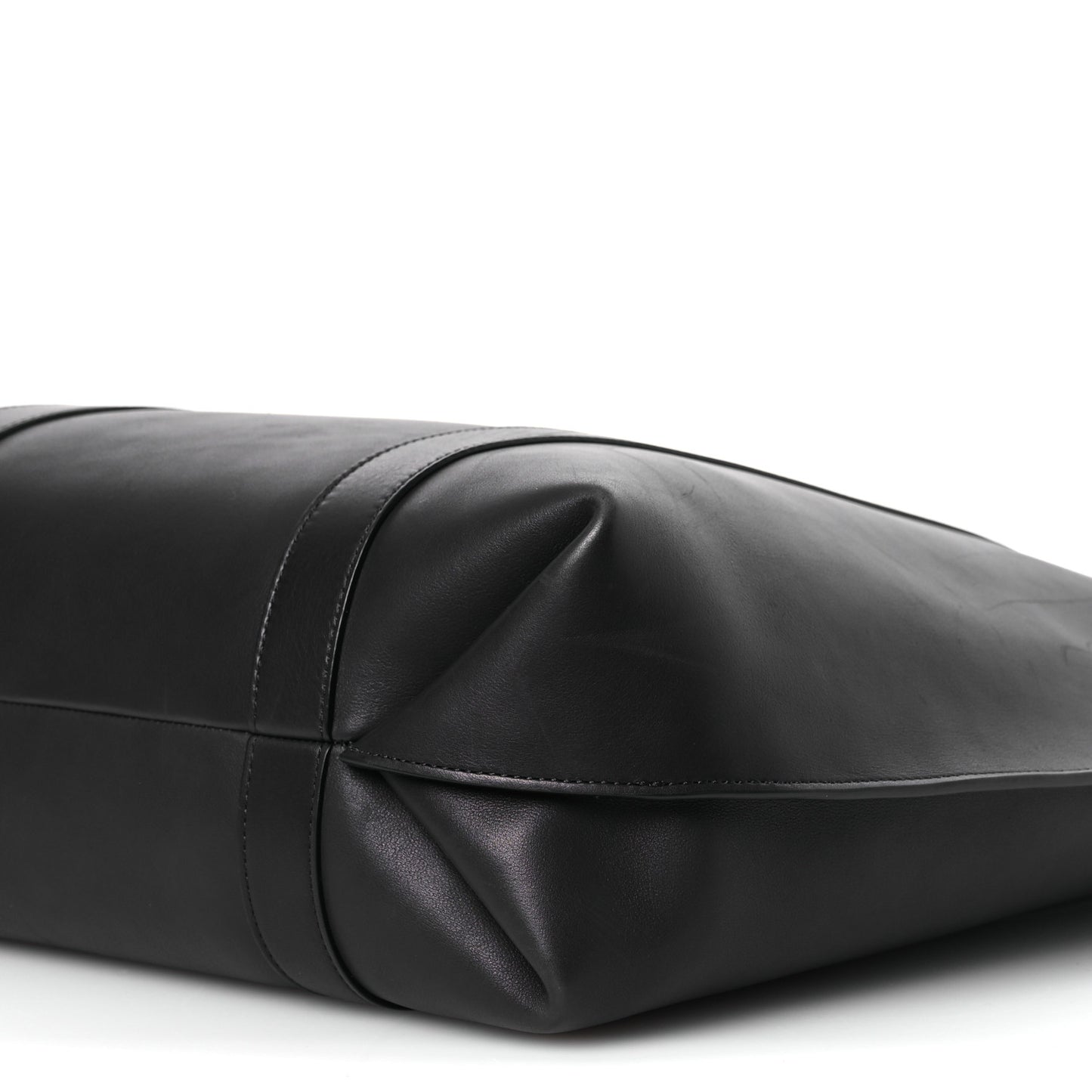 Polished Saddle Calfskin Dante Tote Black