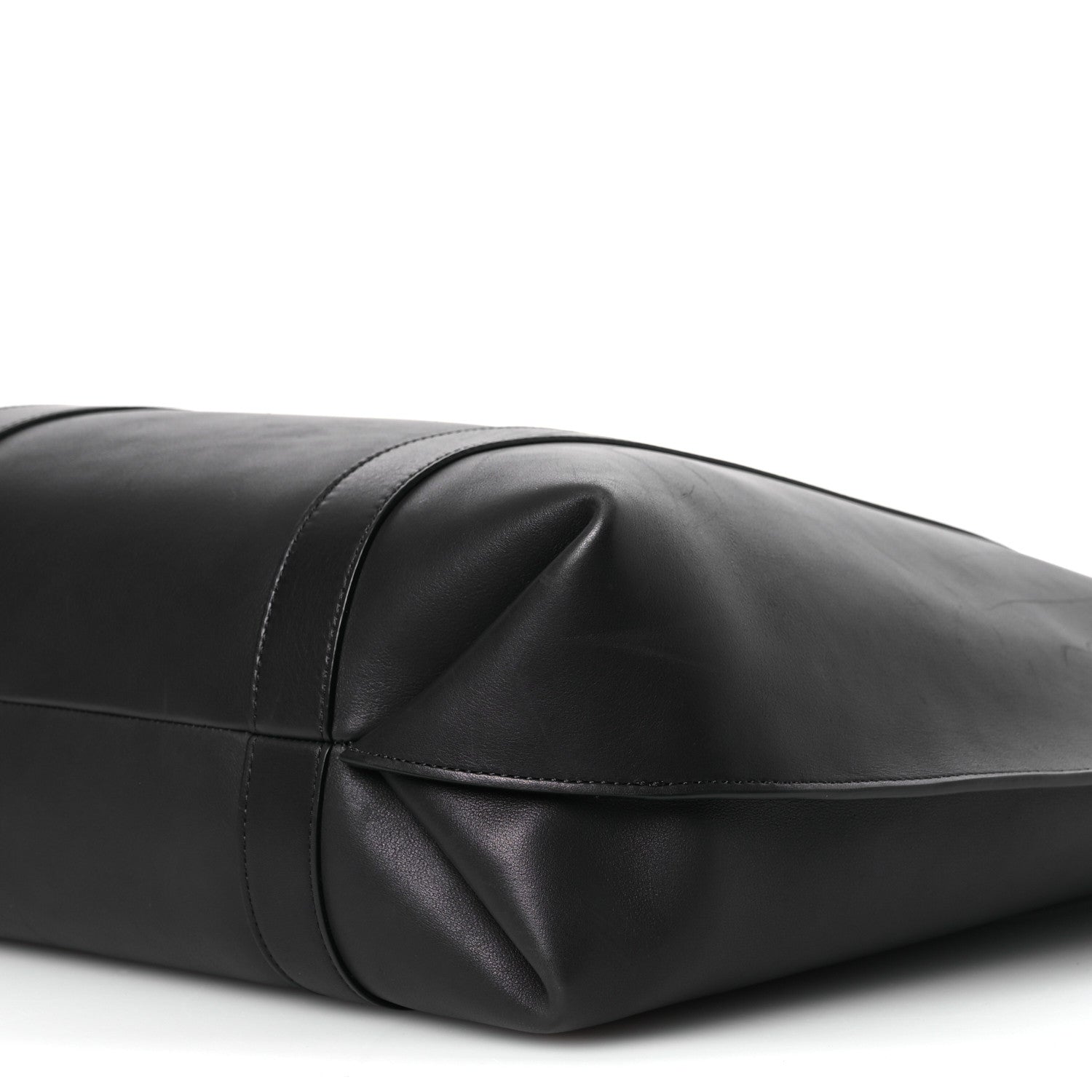 The Row Polished Saddle Calfskin Dante Tote Black 9 of 14