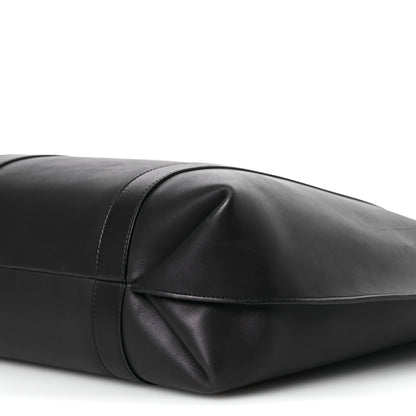 The Row Polished Saddle Calfskin Dante Tote Black 9 of 14