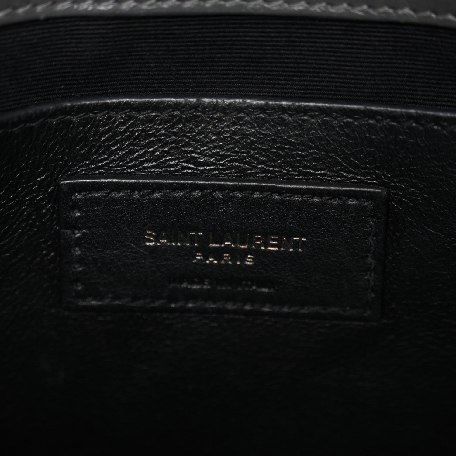 Saint Laurent Crinkled Calfskin Matelasse Monogram Baby Niki Chain Satchel Storm 6 of 13