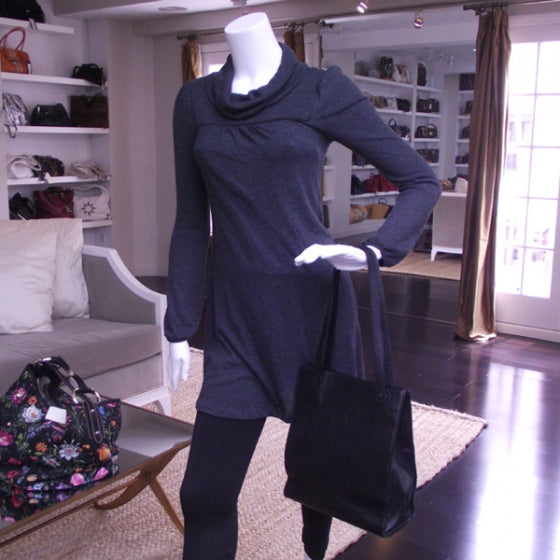 Chanel Vintage Simple Large Tote Black 2 of 12
