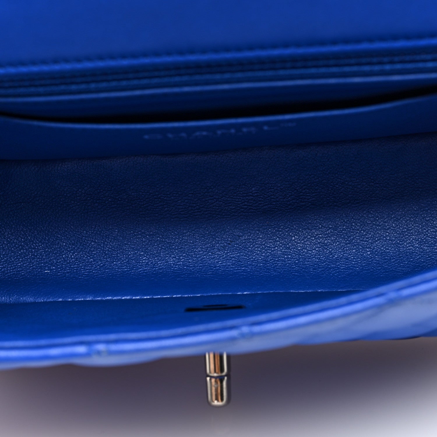 Chanel Lambskin Quilted Mini Rectangular Flap Blue 5 of 10