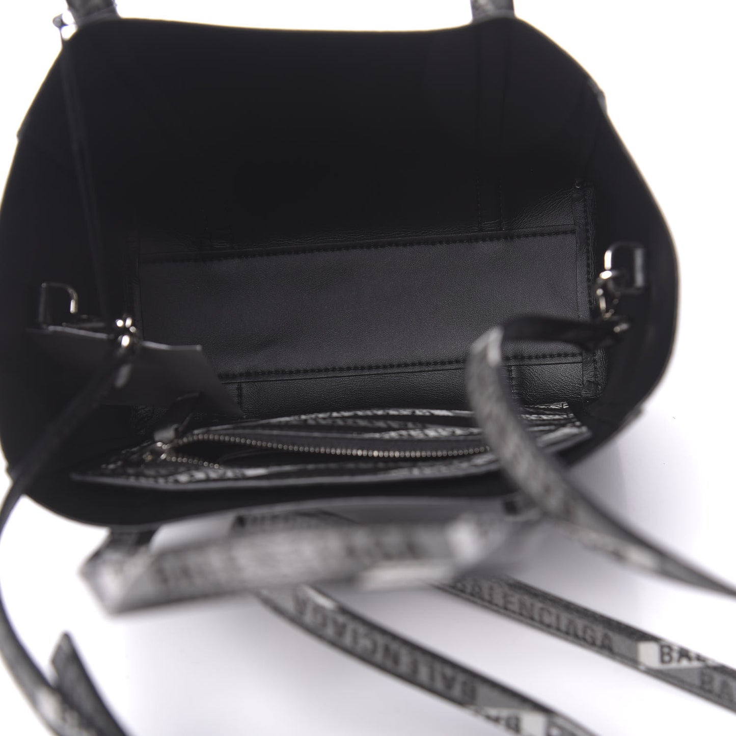 Coated Canvas Losange Monogram XXS Tote Black Grey