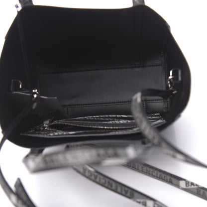 Balenciaga Coated Canvas Losange Monogram XXS Tote Black Grey 6 of 9