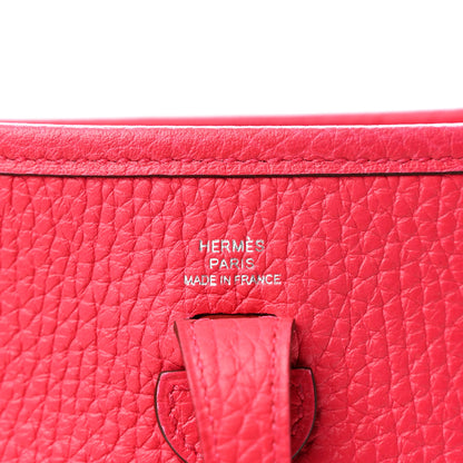 Hermes Taurillon Clemence Evelyne TPM Rose Extreme 6 of 12