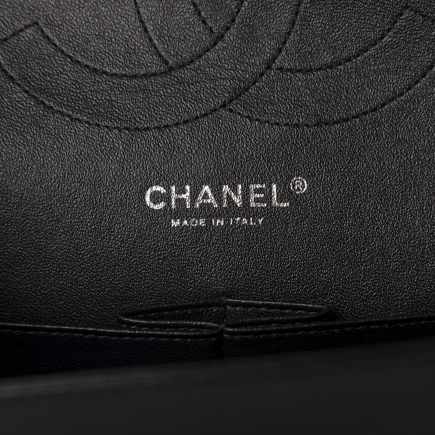 Lambskin Chevron Quilted Jumbo Double Flap So Black