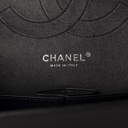 Chanel Lambskin Chevron Quilted Jumbo Double Flap So Black 17 of 19