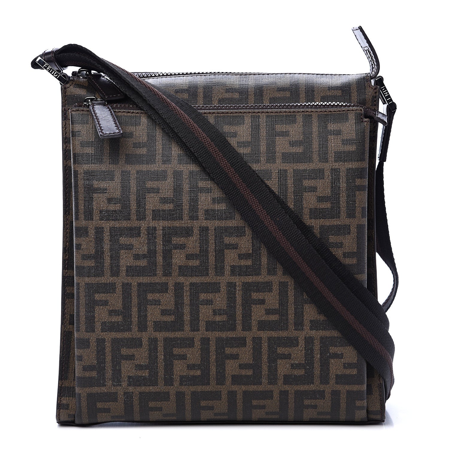 Fendi Zucca Spalmati Messenger Bag Tobacco 1 of 9