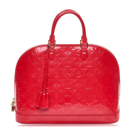 Louis Vuitton Vernis Alma GM Rouge Grenadine 1 of 14