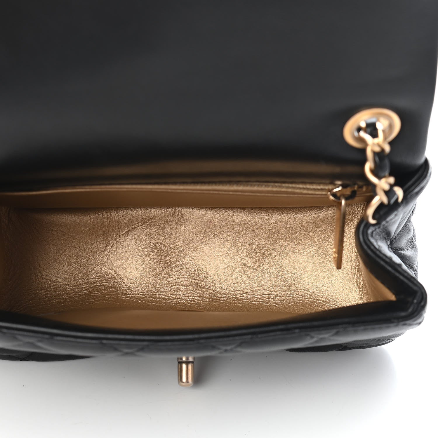 Chanel Lambskin Quilted Mini Pearl Crush Flap Black 5 of 9