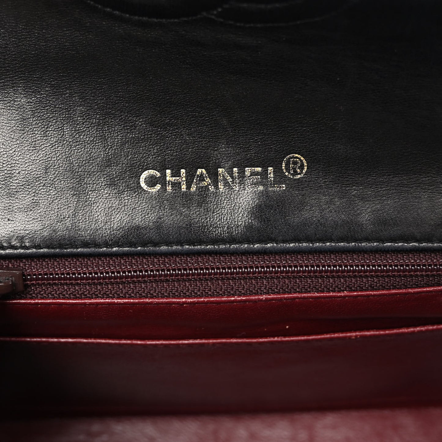 Lambskin Quilted Mini Square Flap Black