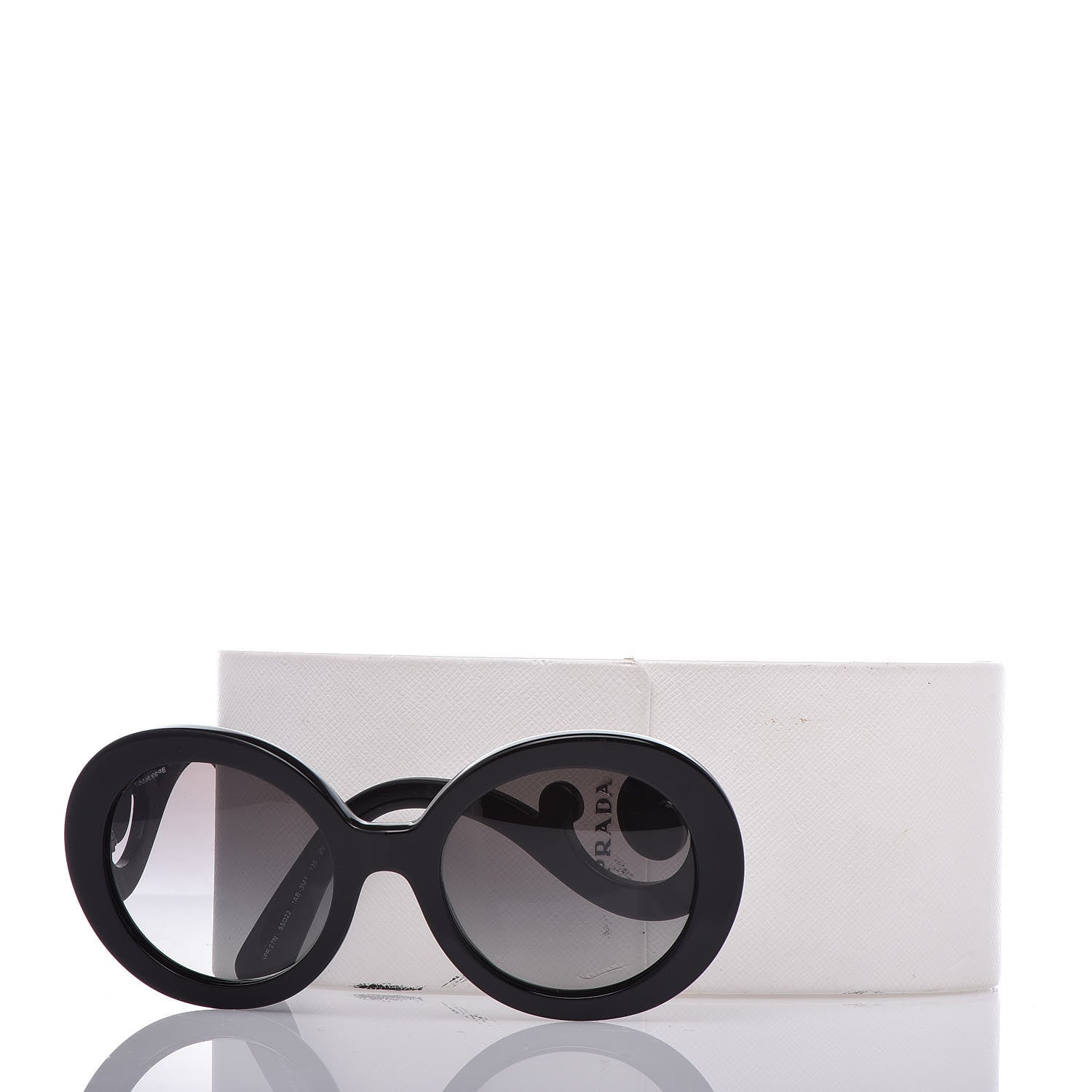 Prada Baroque Sunglasses SPR 27N Black 7 of 7