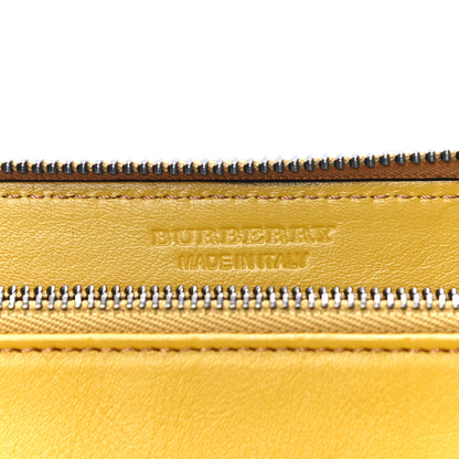 Burberry Grainy Calfskin Zip Around Wallet Yellow 7 of 10