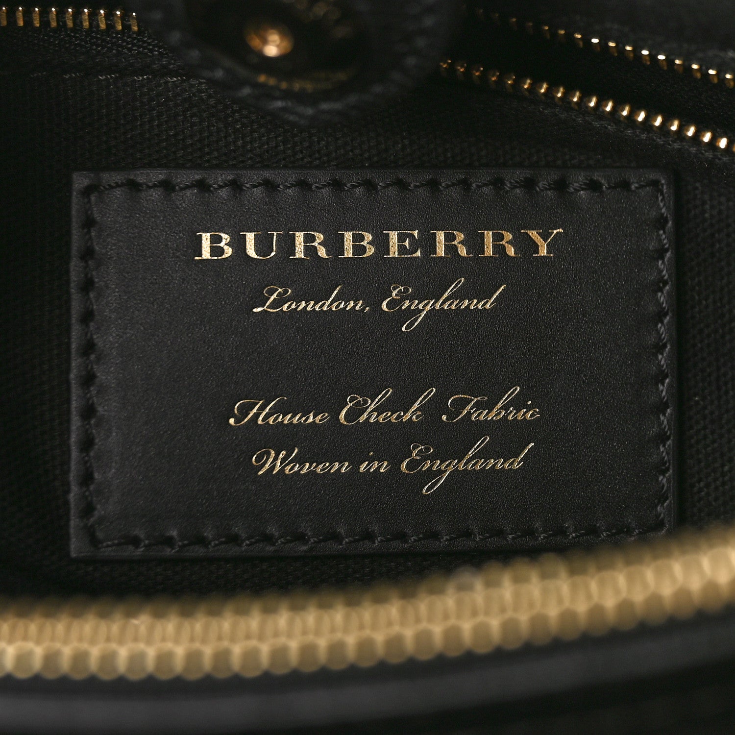 Burberry Grainy Calfskin Studded Medium Banner Tote Black 6 of 9