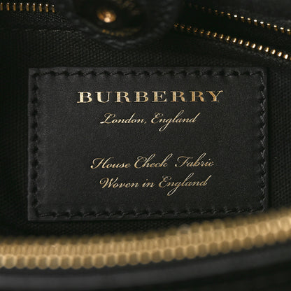 Burberry Grainy Calfskin Studded Medium Banner Tote Black 6 of 9