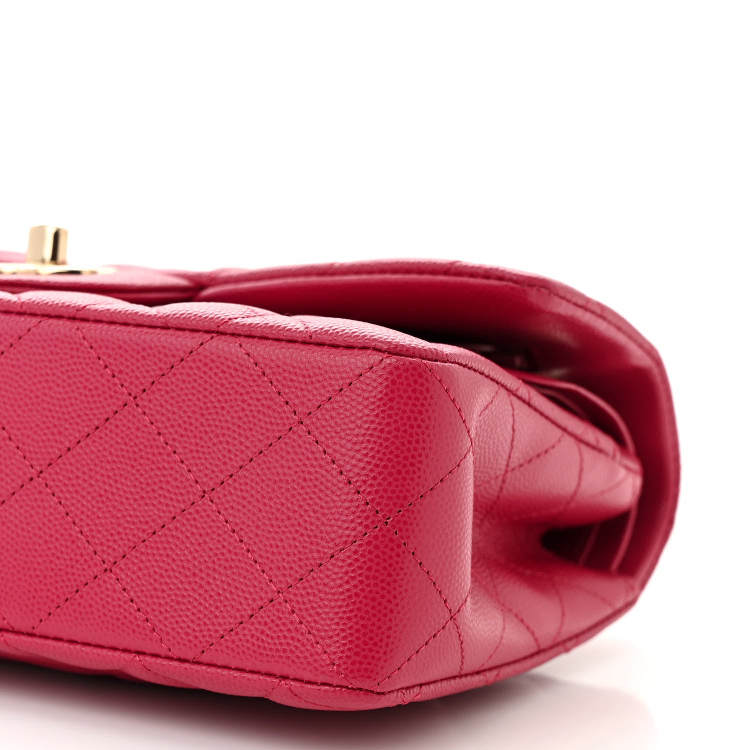 Chanel Caviar Quilted Small Double Flap Fuchsia 10 of 11