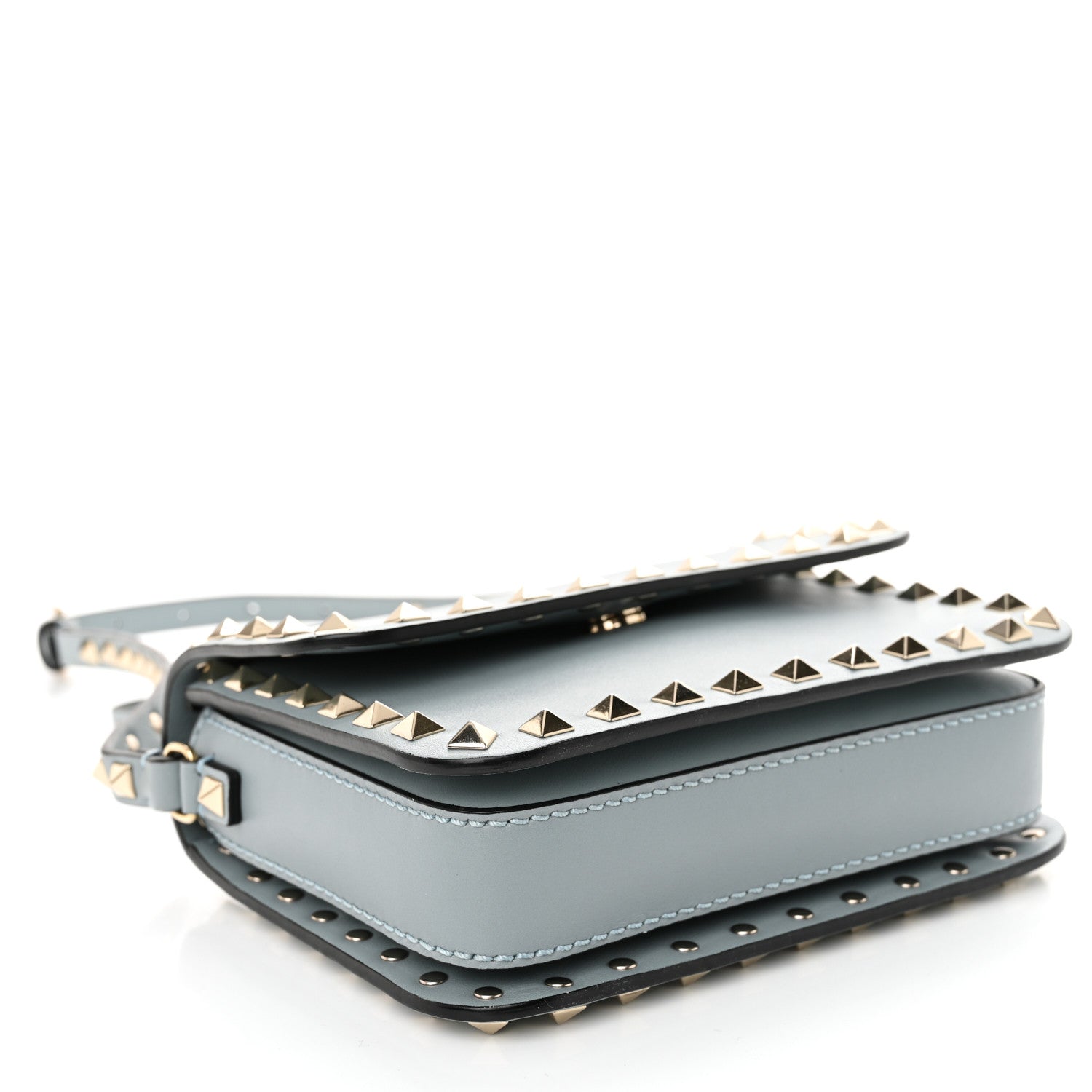 Valentino Garavani Vitello Rockstud Flap Crossbody Bag London Stone 4 of 9