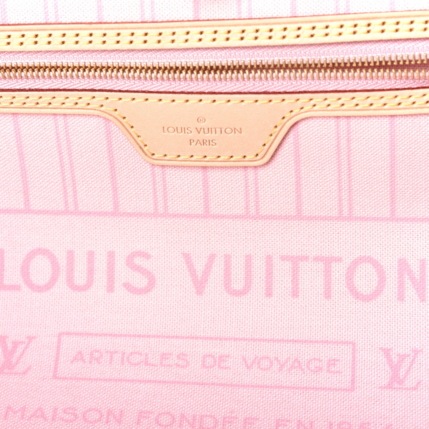 Damier Azur Neo Neverfull MM Rose Ballerine