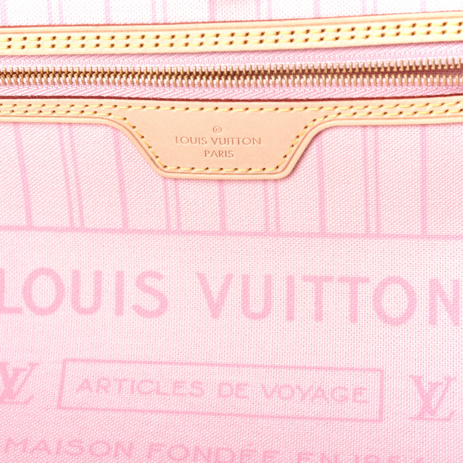 Louis Vuitton Damier Azur Neo Neverfull MM Rose Ballerine 6 of 9