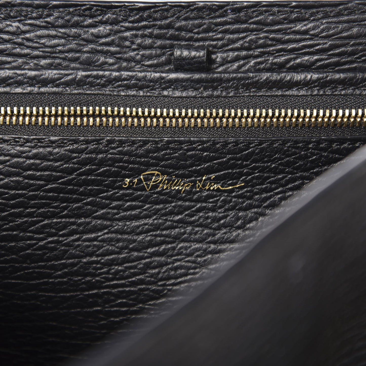 3.1 Textured Calfskin Medium Pashli Satchel Black